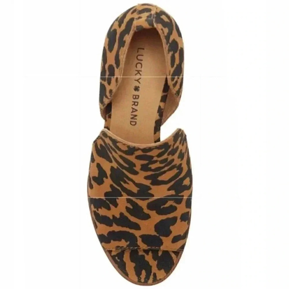 New Lucky brand Junai bootie Dorsay Leopard print - Picture 5 of 15